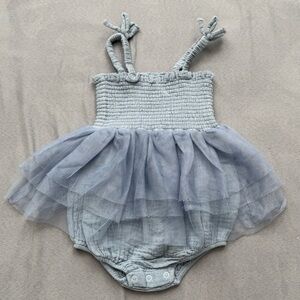 Adorable blue bubble with Tulle Skirt